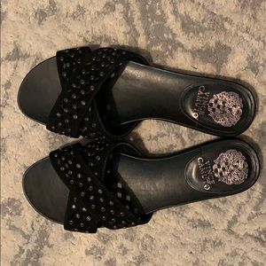 Vince Camuto Leather Slide on Sandals